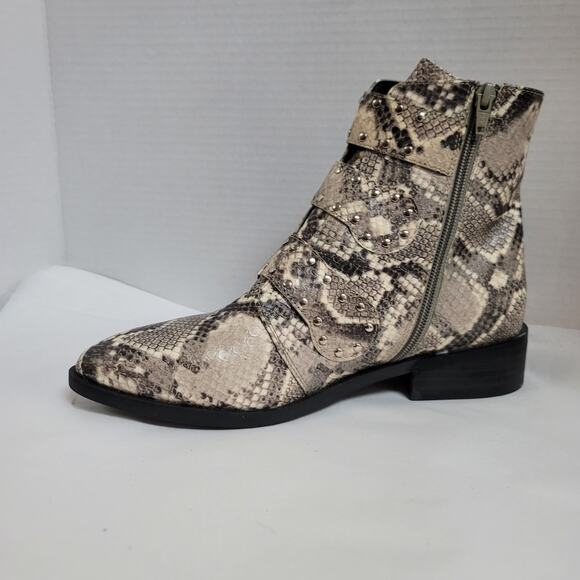 Steven Womens Harmon Ankle Bootie Side Zip Cushion Multicolor Snake Skin Size 9 - Picture 3 of 7